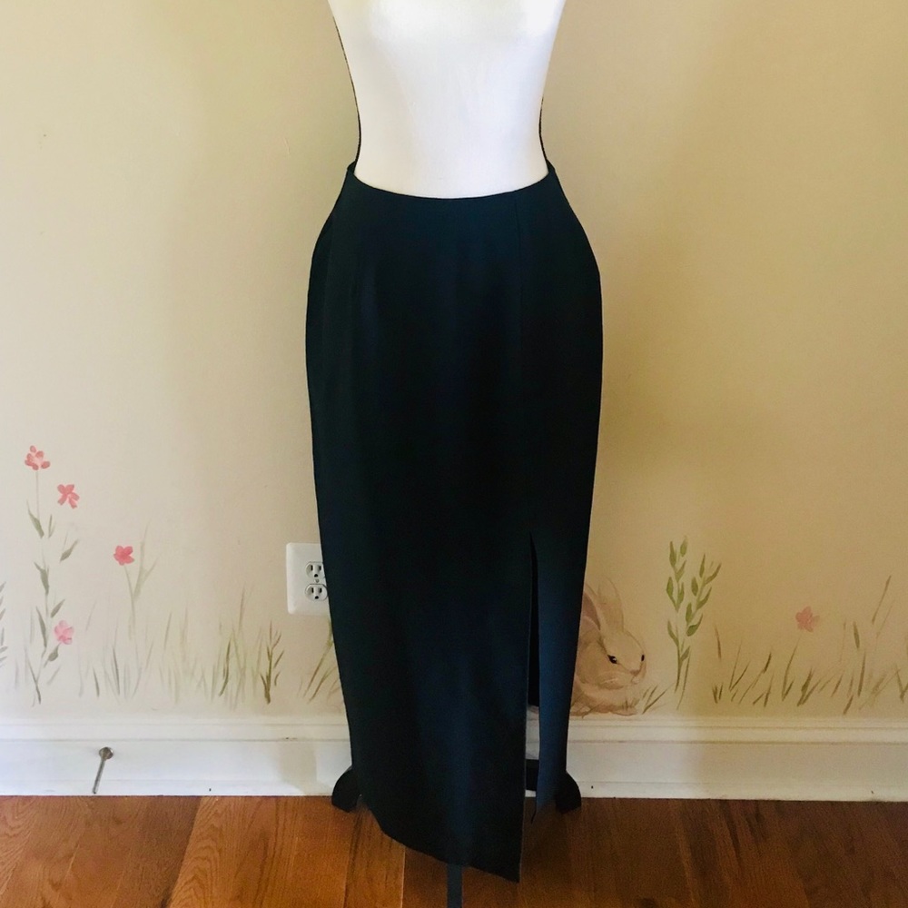 Star City Clothing Co. Black Maxi Skirt w Slit